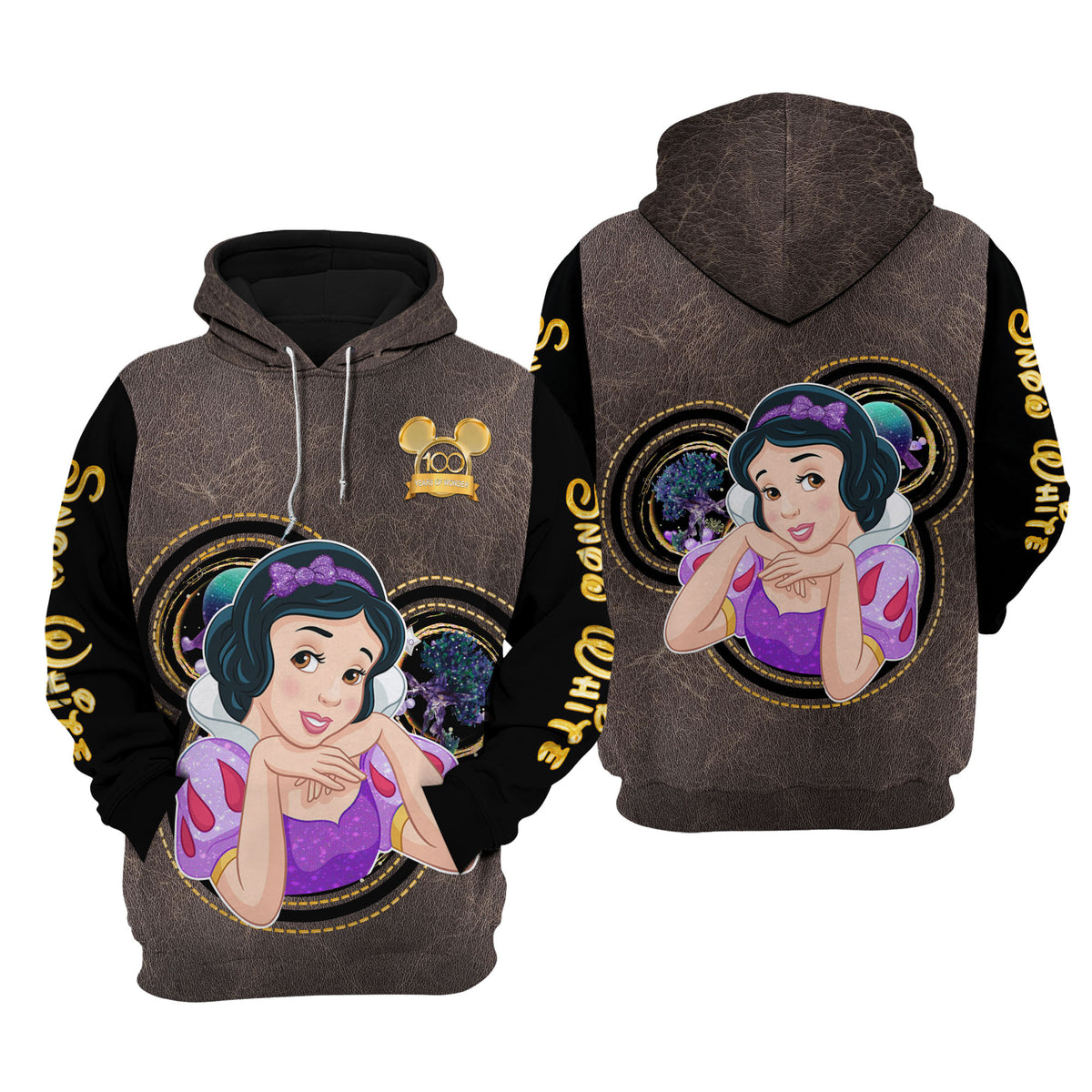 ASPEN Faux Fur Hoodie in Snow White main image 1