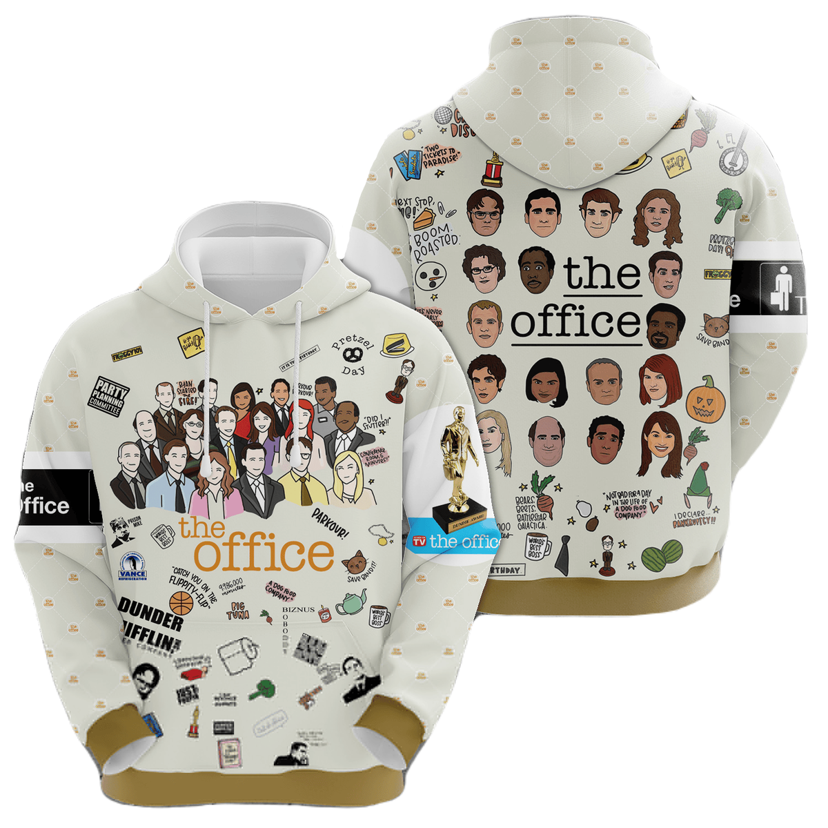 The Office Hoodie The Office Characters And Items Hoodie Colorful Unis