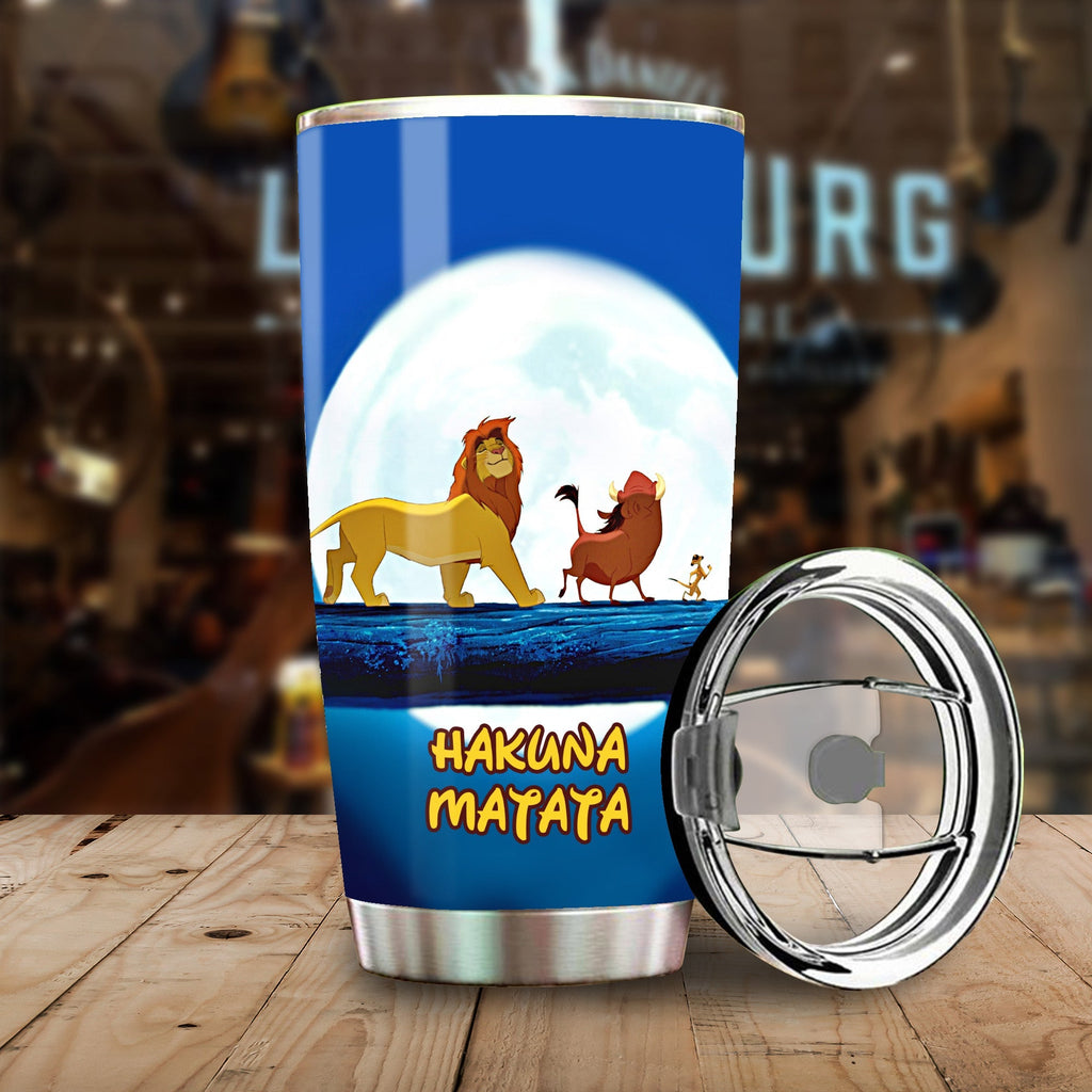 LK Tumbler Hakuna Matata Simba and Friends Tumbler Cup Cute DN Travel Mug