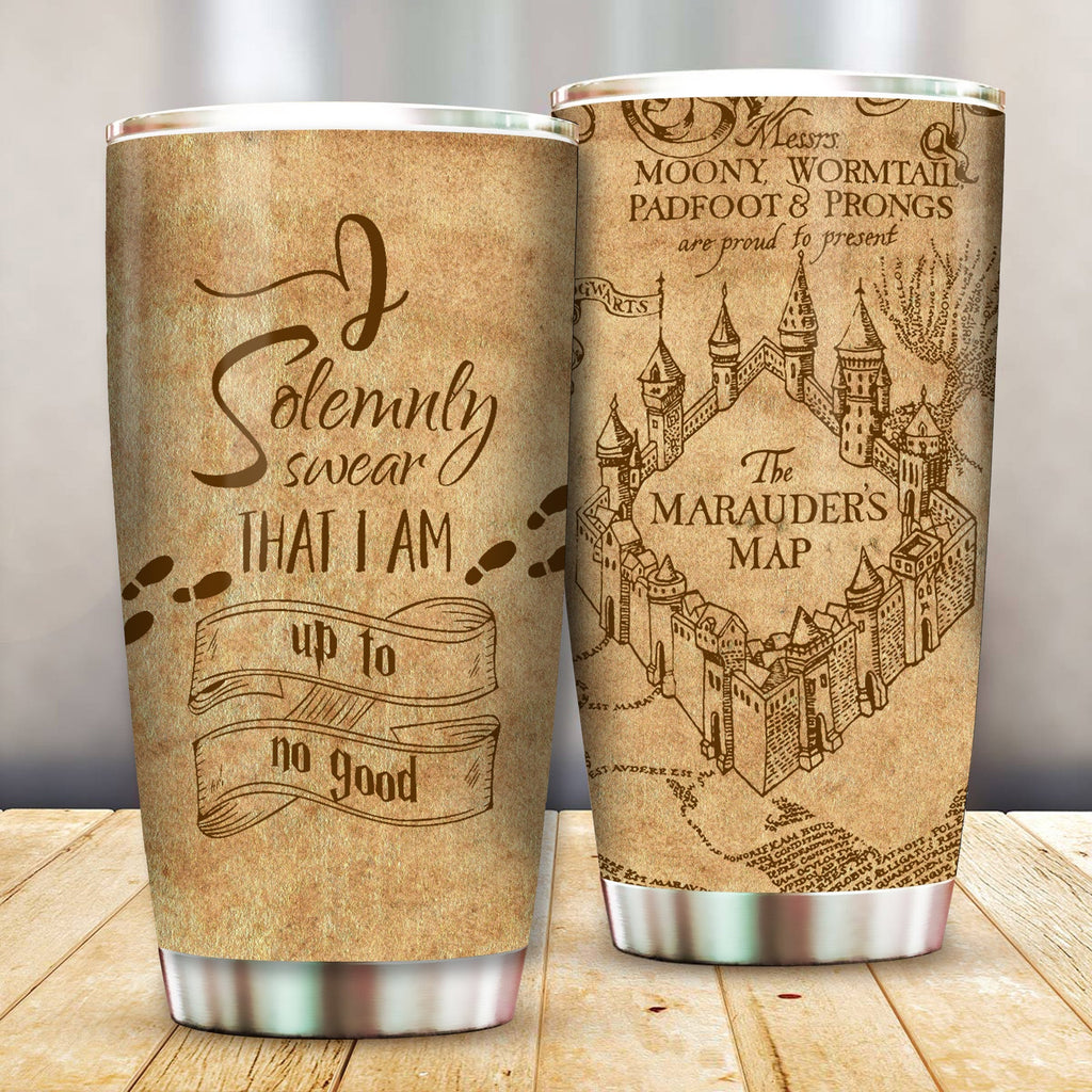  HP Tumbler The Marauder's Map I Solemnly Swear That I'm Up To No Good Harry Potter Couple Tumbler Cup Cool HP Travel Mug 2023