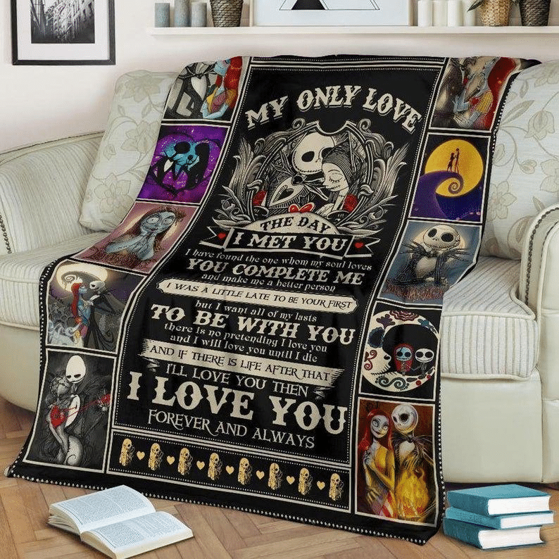  TNBC Blanket My Only Love Jack And Sally Love Blanket