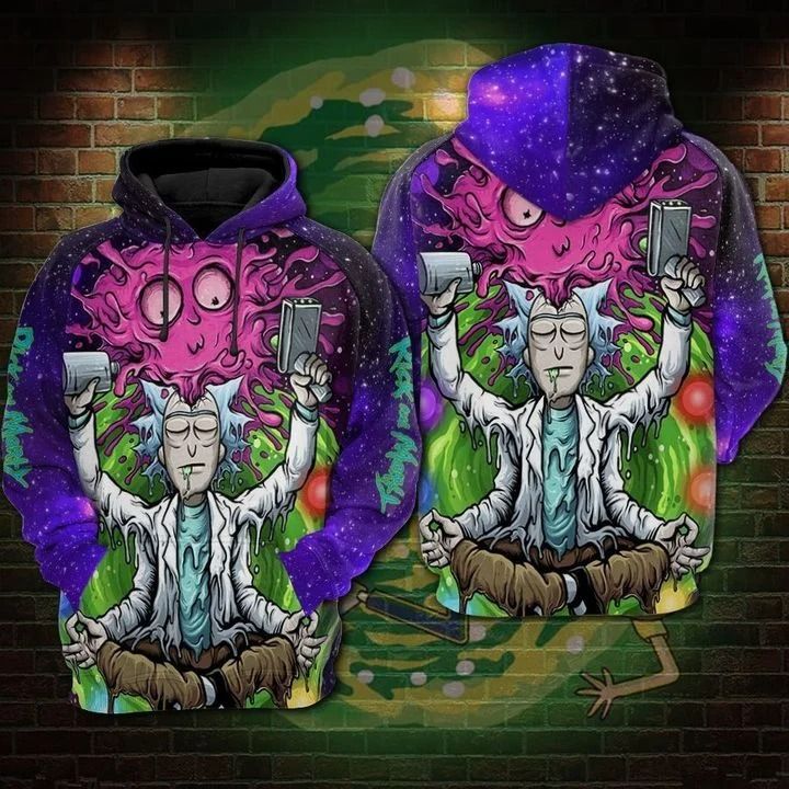  Rick And Morty Hoodie Doctor Stranger Galaxy Blue Hoodie Apparel  