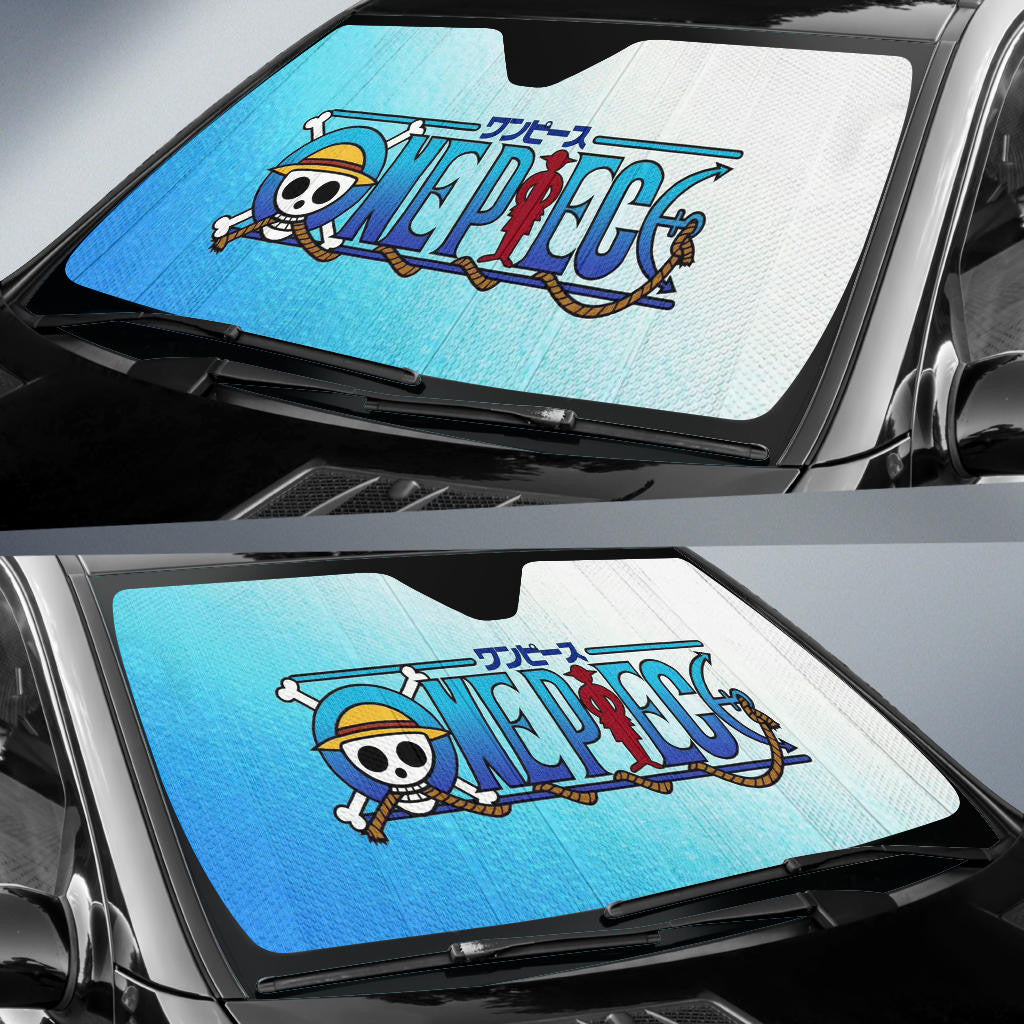 One Piece Windshield Shade One Piece Title Blue Car Sun Shade One Piece Car Sun Shade