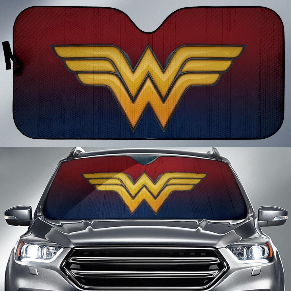  DC Wonder Woman Windshield Shade Wonder Woman Symbol Car Sun Shade DC Wonder Woman Car Sun Shade