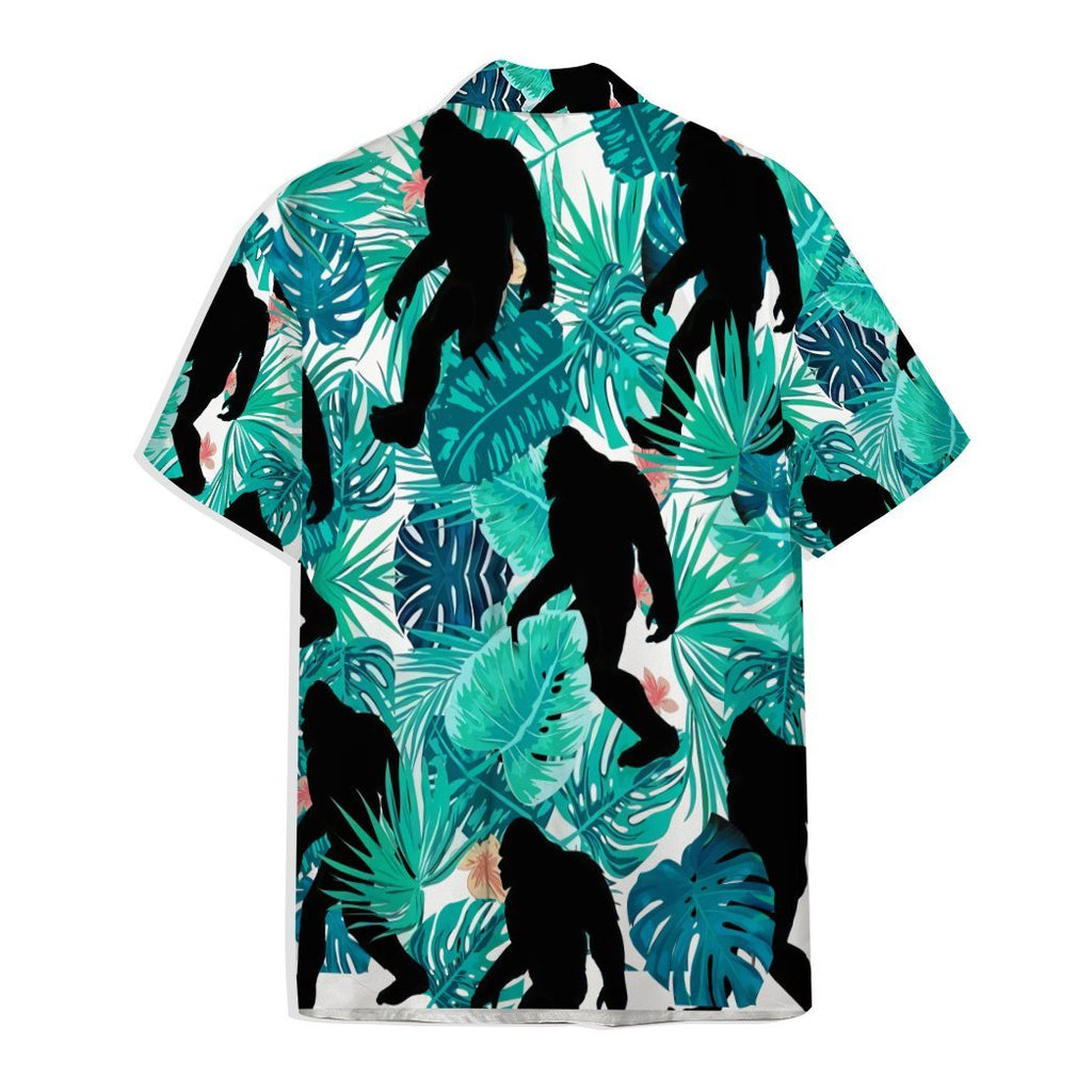 Bigfoot Hawaiian Shirt Bigfoot Tropical Forest Hawaii Shirt Adult Full Print