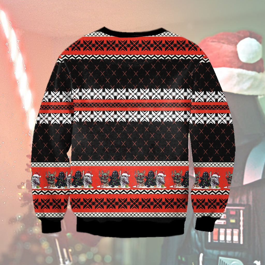 SW Christmas Ugly Sweater SW Merry Sithmas Darth Vader Let's Join The Dark Side Christmas Black Sweater