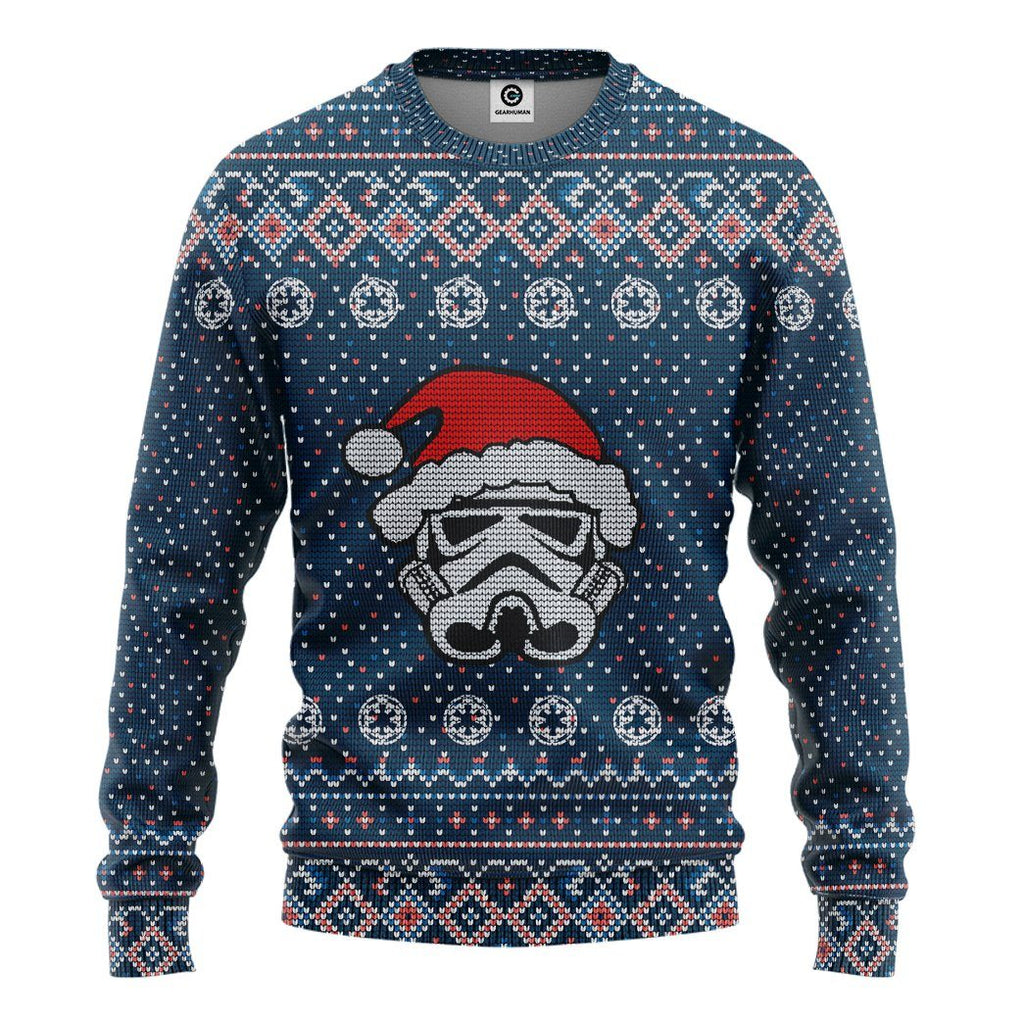 SW Ugly Sweater SW Stormtrooper Christmas Blue Sweater