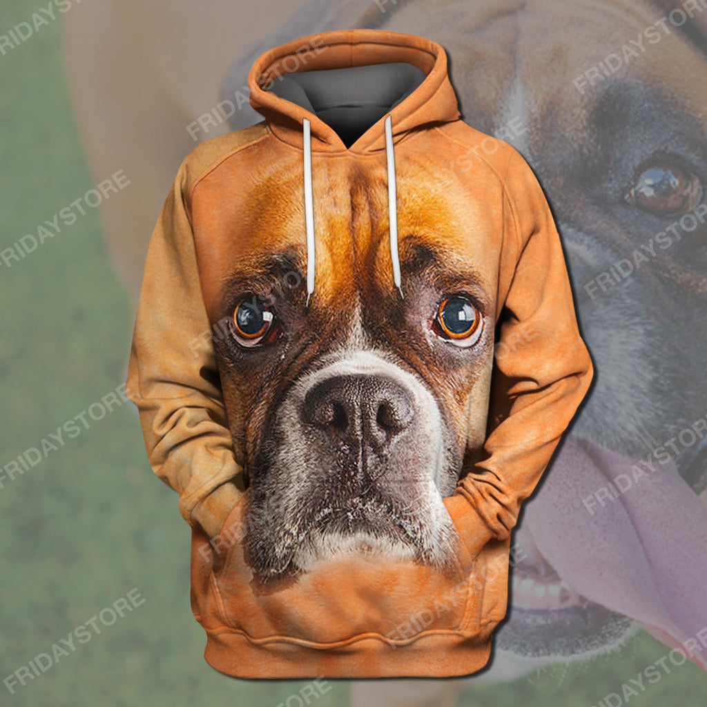Gifury Dog T-shirt Boxer All Over Print 3D  T-shirt Boxer Dog Graphic Shirt Dog Hoodie Sweater Tank 2022