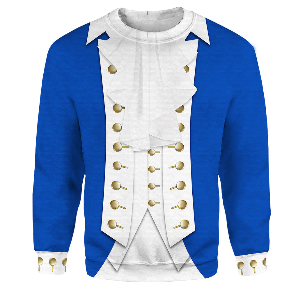 Men's Historical Hoodie Custom Alexander Hamilton T-shirt Hoodie
