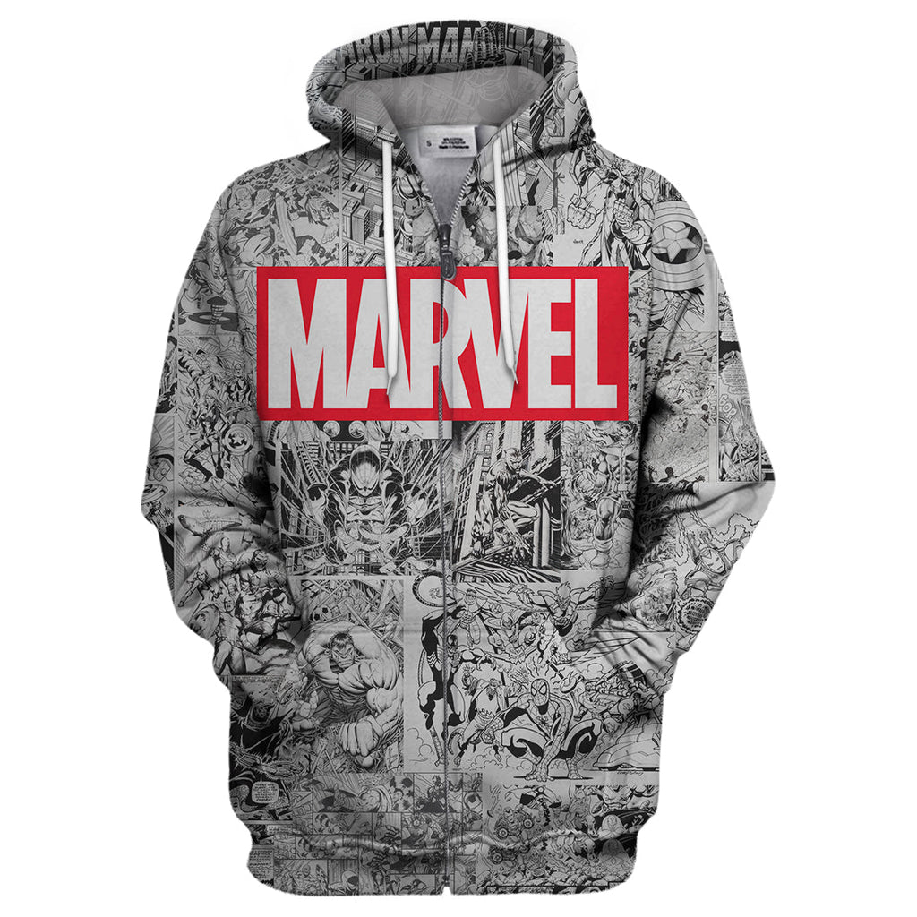  MV Hoodie Marvel Comic 3D Print T-shirt Amazing MV Shirt Sweater Tank 2023