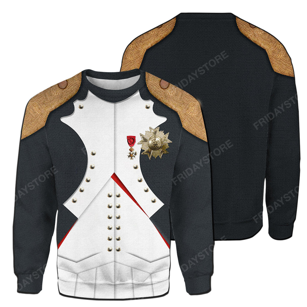 Men's Historical Hoodie Custom Napoleon Bonaparte T-shirt Hoodie