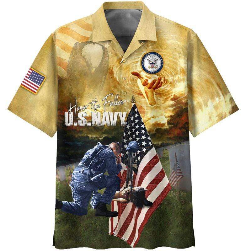 Navy Veteran Hawaii Shirt Honor The Fallen Hawaii Shirt