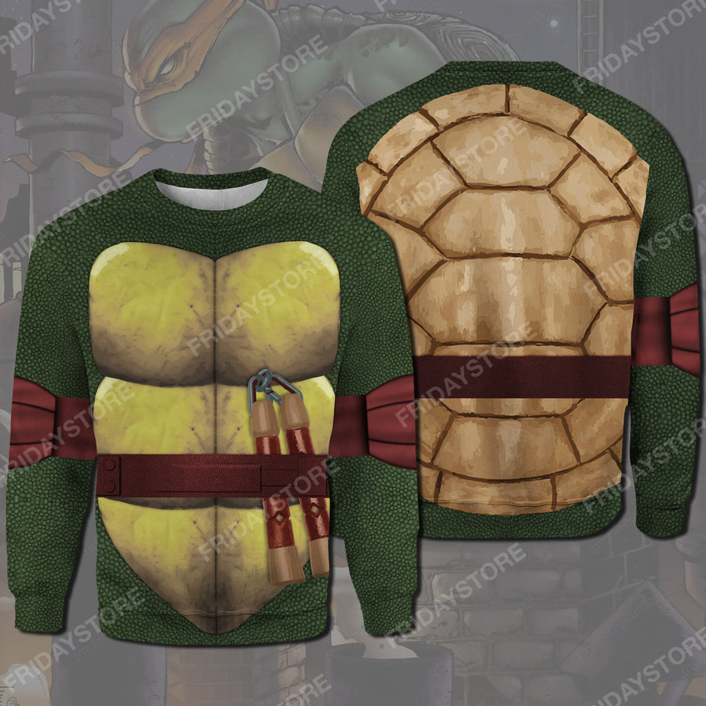  TMNT Hoodie Michael Ninja Turtles Costume T-shirt TMNT Shirt Sweater Tank Cool TMNT Cosplay Costume Apparel 2023