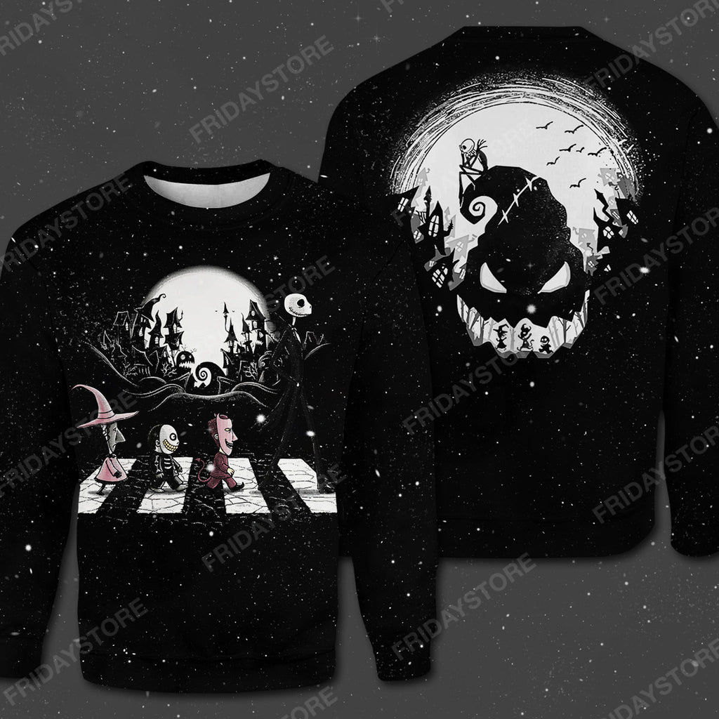  TNBC T-shirt Crossing Road In Nightmare Halloween Black T-shirt Cool High Quality TNBC Hoodie Sweater Tank 2023