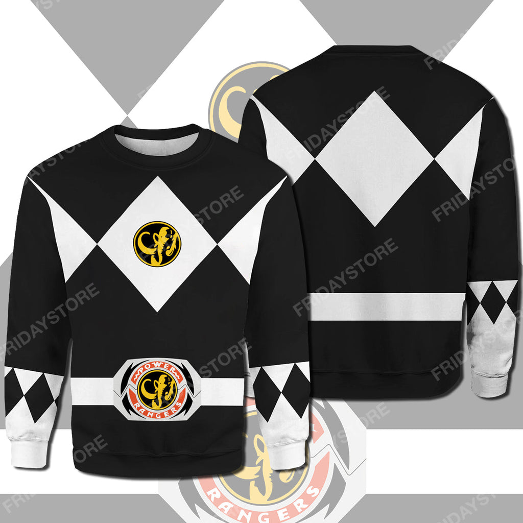  Power Ranger T-shirt Black Power Ranger Costume T-shirt High Quality Power Ranger Hoodie Sweater Tank 2023