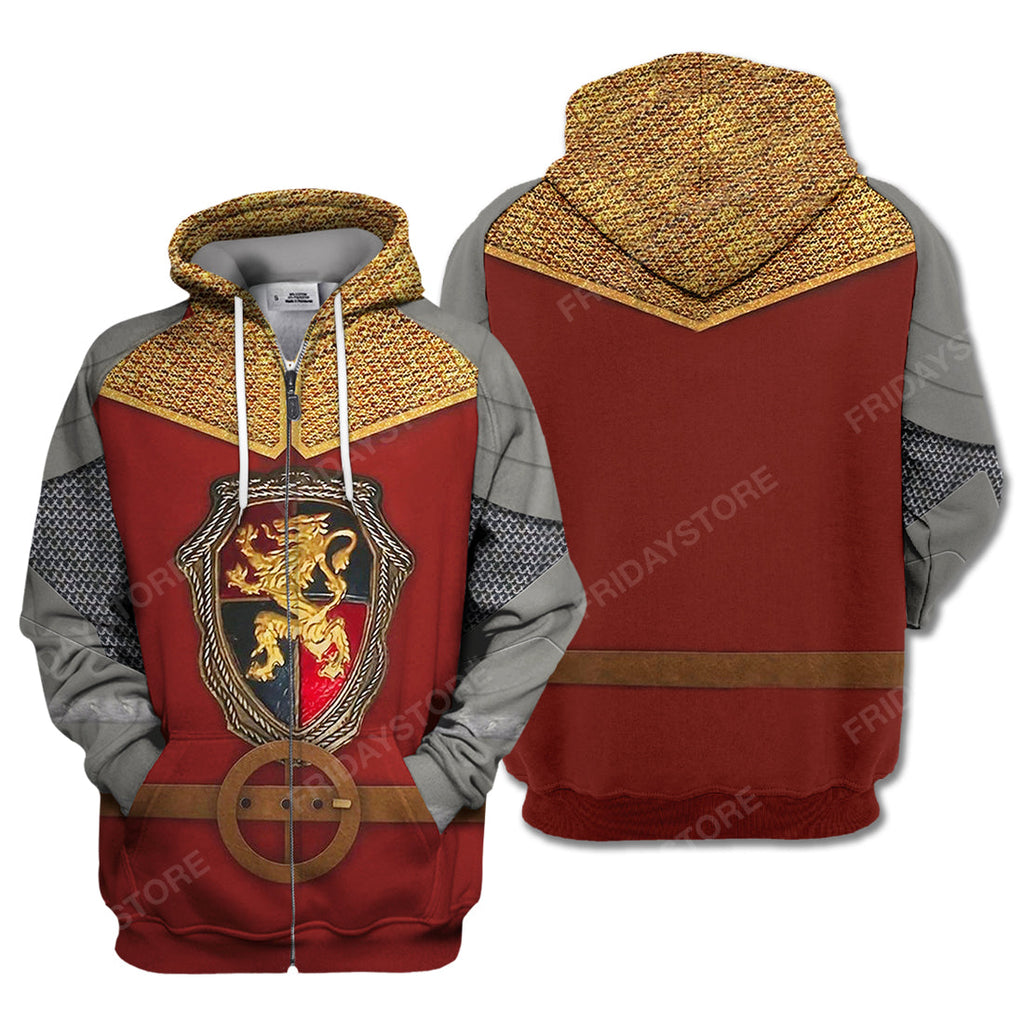 Historical T-Shirt Historical Sir Lancelot Suit 3d Costume Hoodie Historical Hoodie