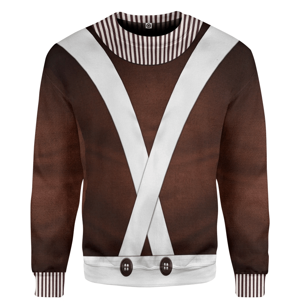 Willy Wonka Oompa Loompa Custom Cosplay Costume Hoodie QT205365Lb
