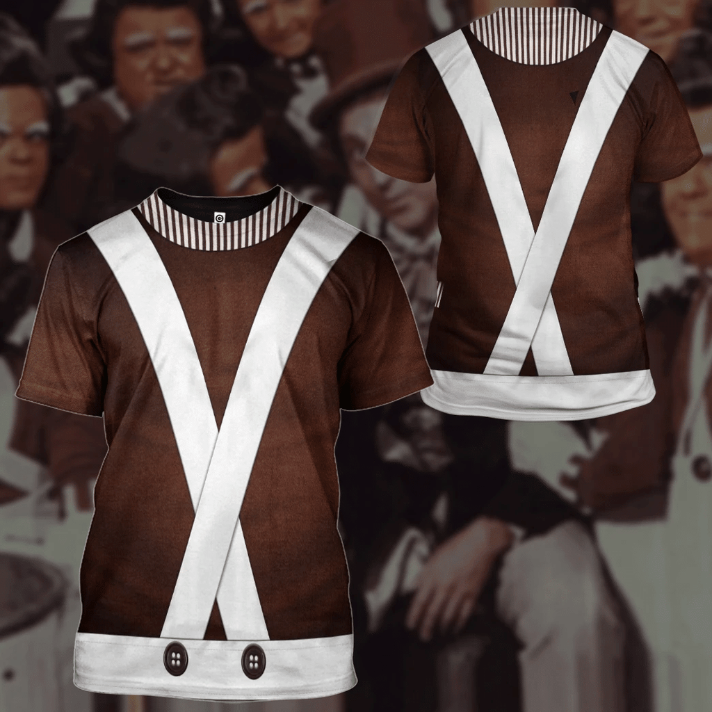 Willy Wonka Oompa Loompa Custom Cosplay Costume Hoodie QT205365Lb