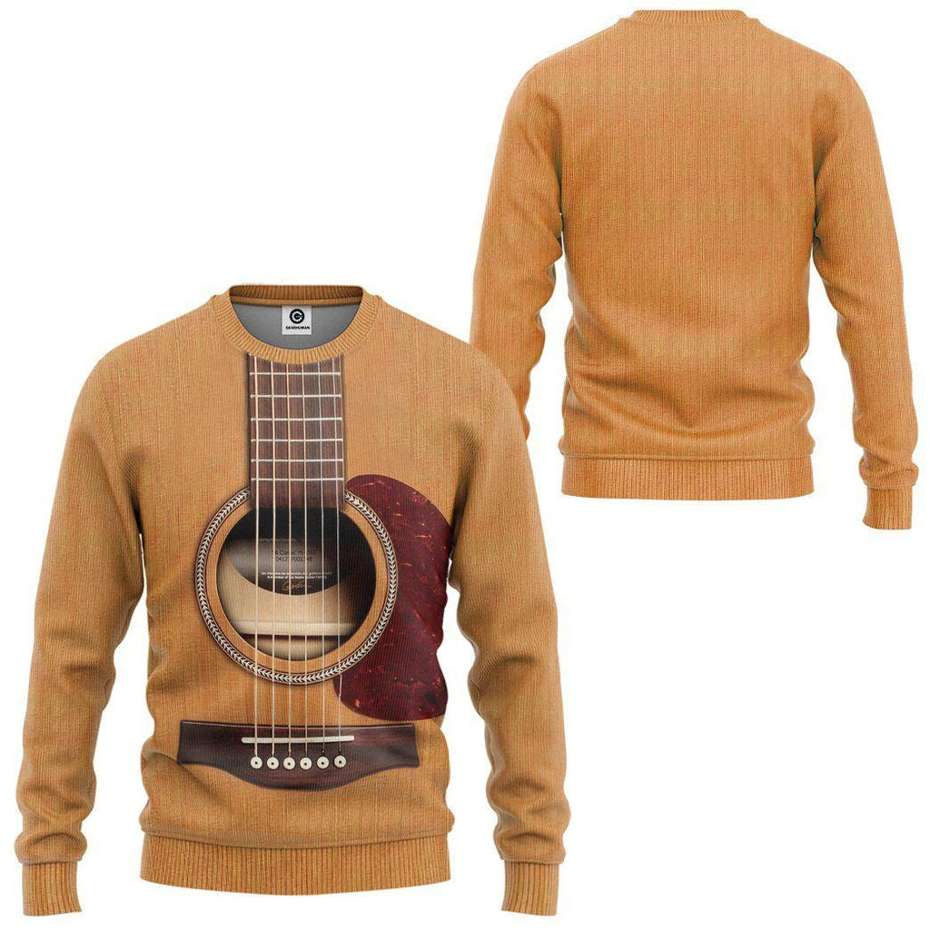 Wooden Guitar Custom Cosplay Costume - Hoodie QT4100701