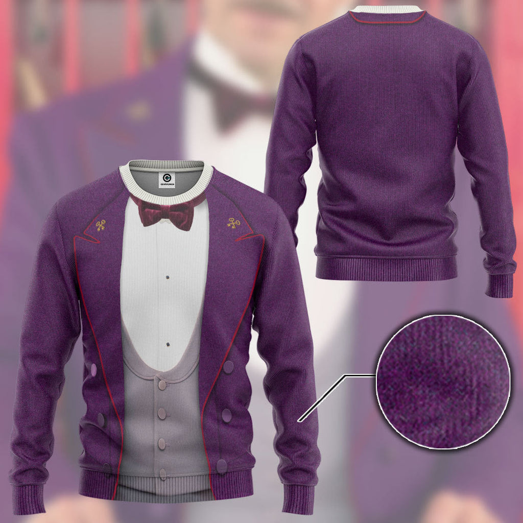 QT208586Hg The Grand Budapest Hotel M.Gustave Custom Cosplay Costume Hoodie
