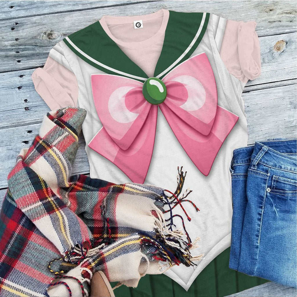 QT205107Hf Sailor Jupiter Custom Cosplay Costume Hoodie