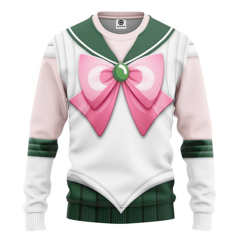 QT205107Hf Sailor Jupiter Custom Cosplay Costume Hoodie