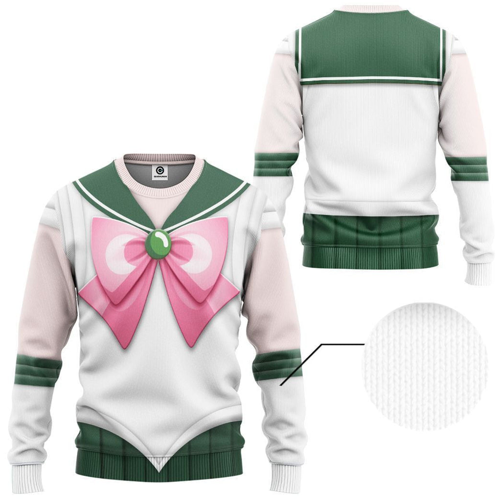 QT205107Hf Sailor Jupiter Custom Cosplay Costume Hoodie