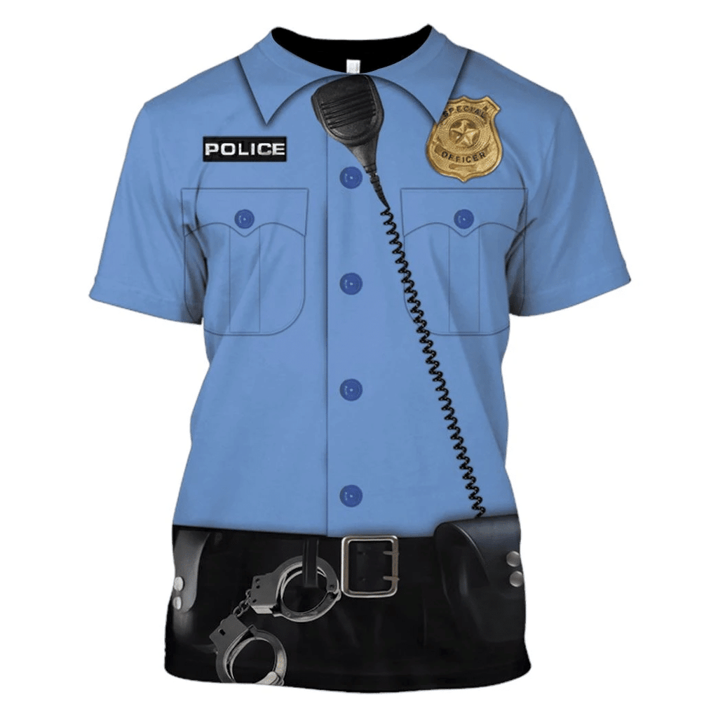 POLICE Custom Cosplay Costume T-shirt - Hoodies QT208657Hf