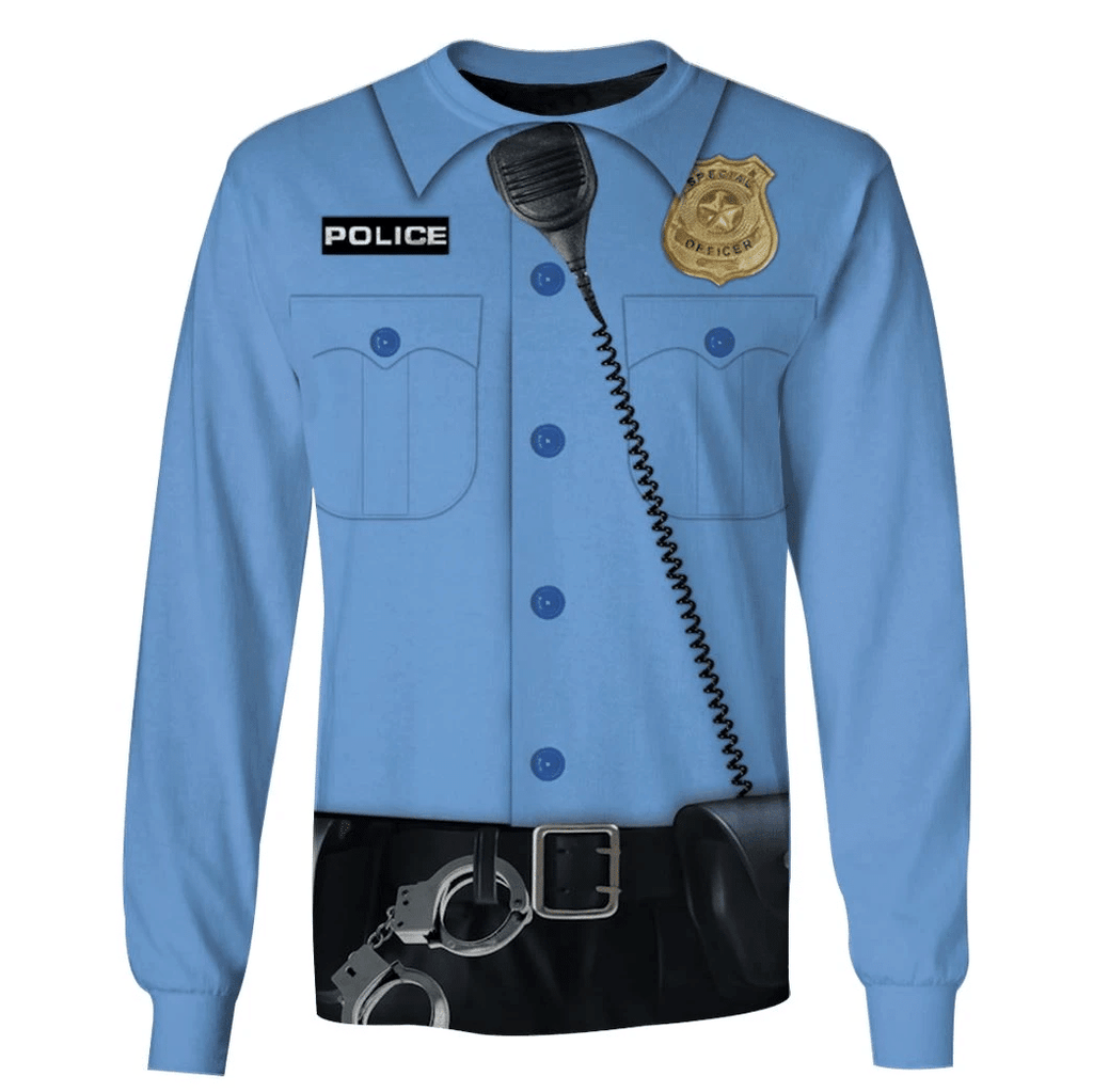 POLICE Custom Cosplay Costume T-shirt - Hoodies QT208657Hf