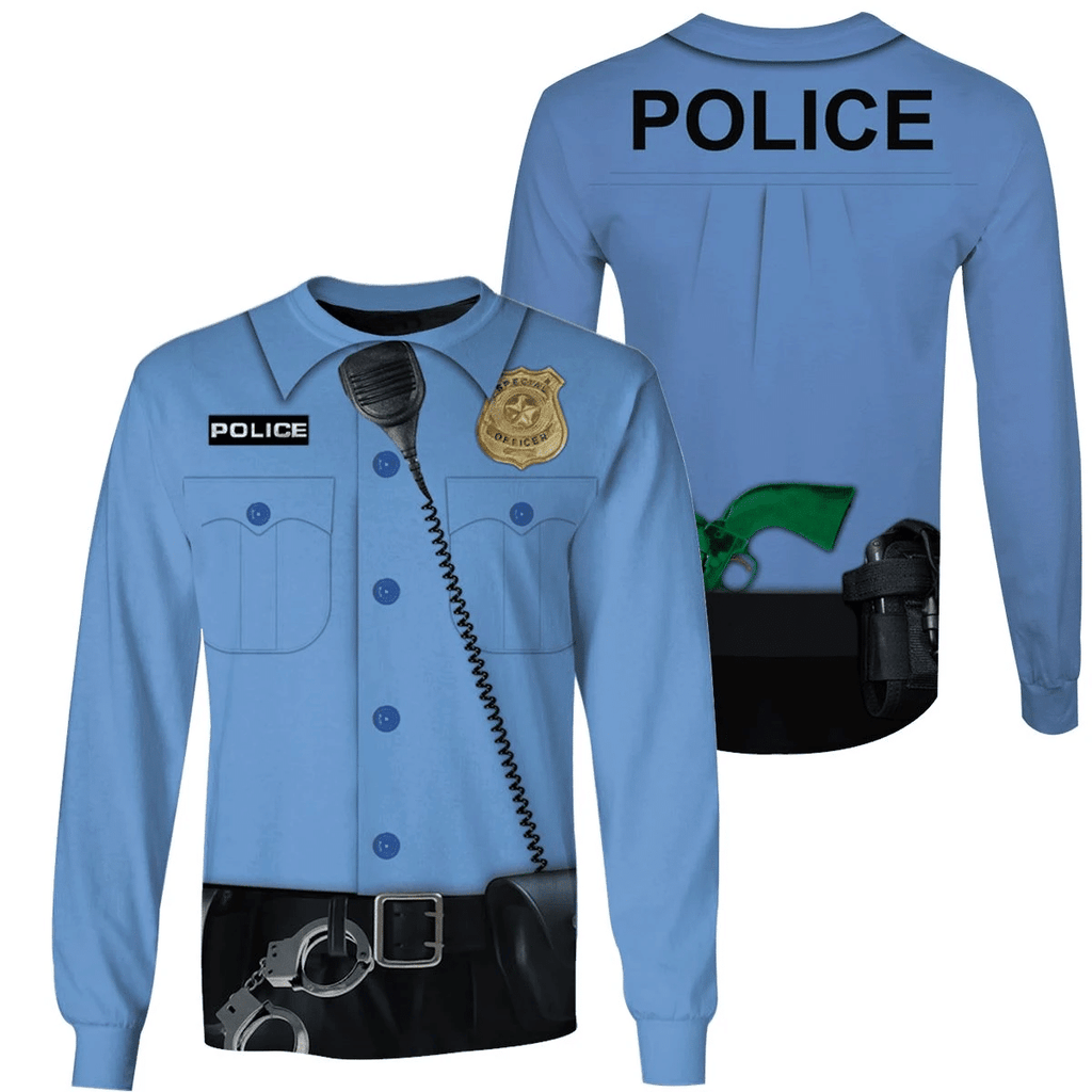 POLICE Custom Cosplay Costume T-shirt - Hoodies QT208657Hf