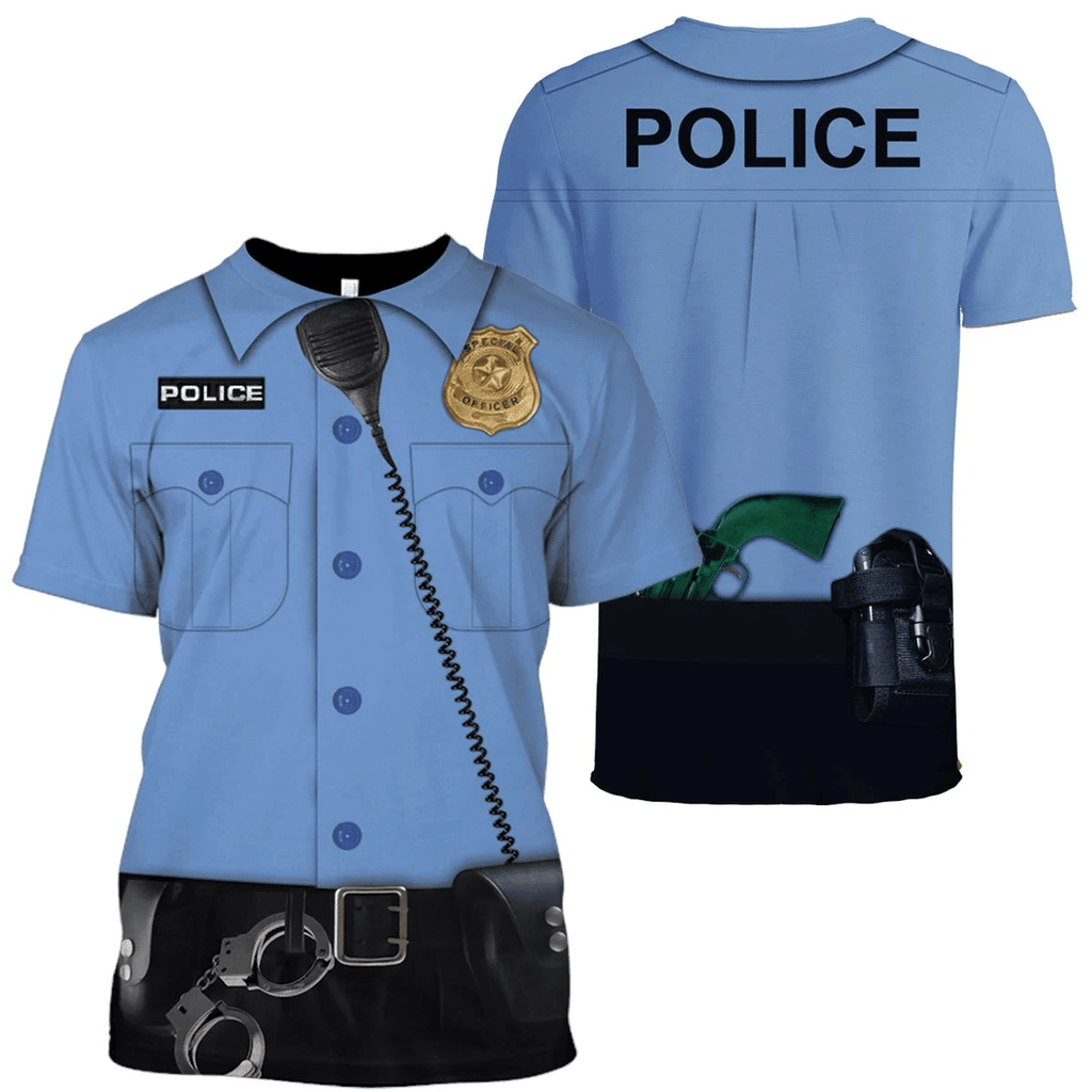 POLICE Custom Cosplay Costume T-shirt - Hoodies QT208657Hf