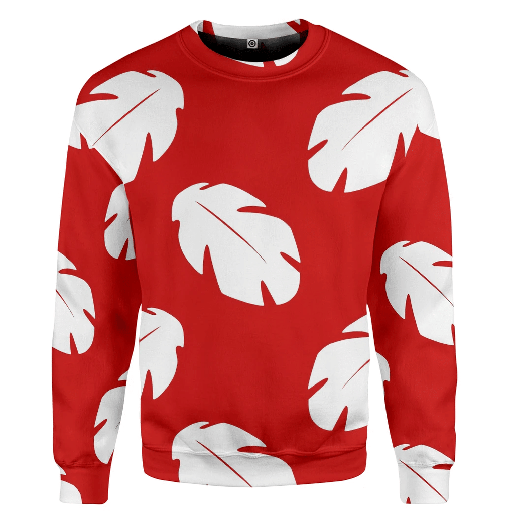 Lilo Hawaiian Floral Leaves Custom Hoodie QT207012Hf