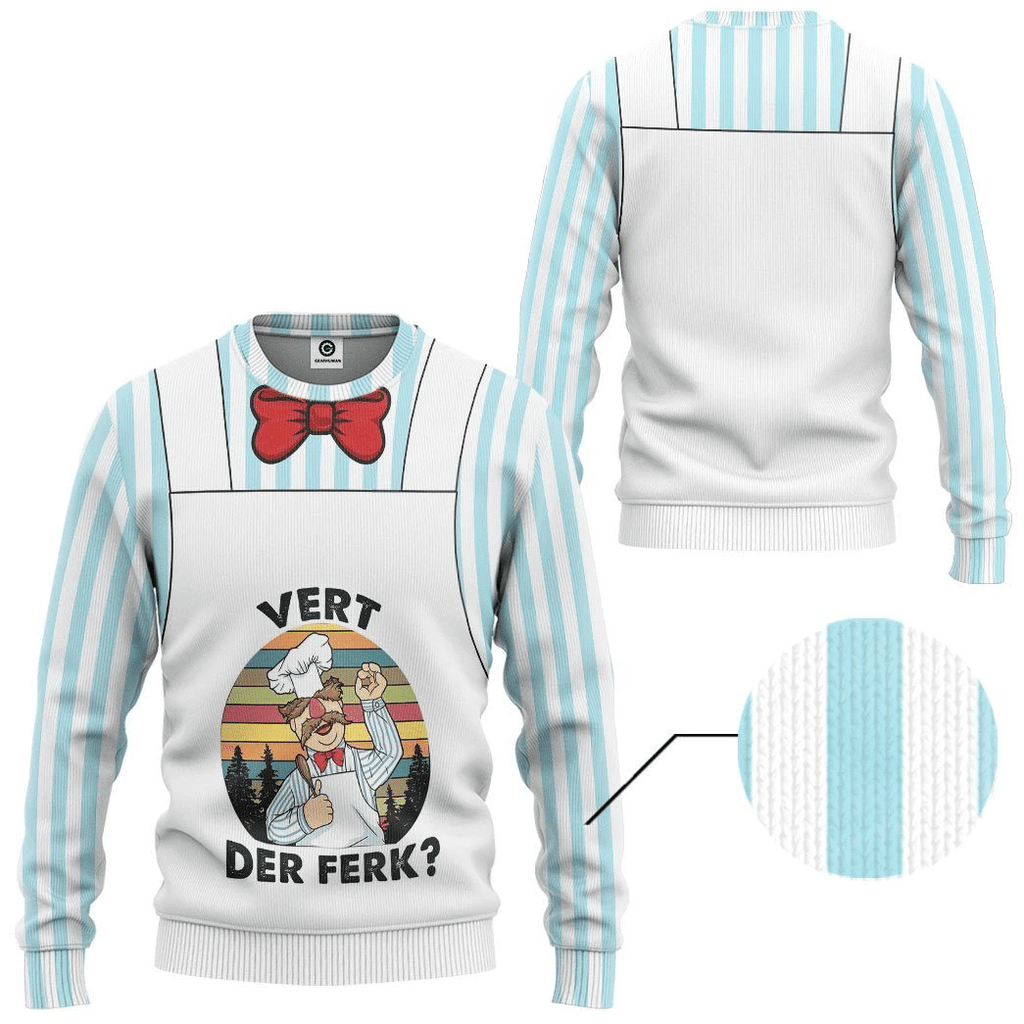 Swedish Chef Custom Cosplay Hoodie QT210128Tf