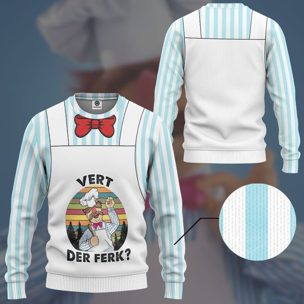 Swedish Chef Custom Cosplay Hoodie QT210128Tf