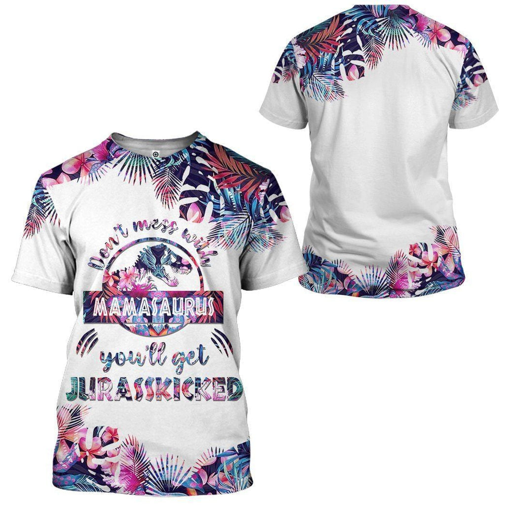 Dont Mess With Mamasaurus Mothers Day Gift Custom Hoodie QT204281Ga
