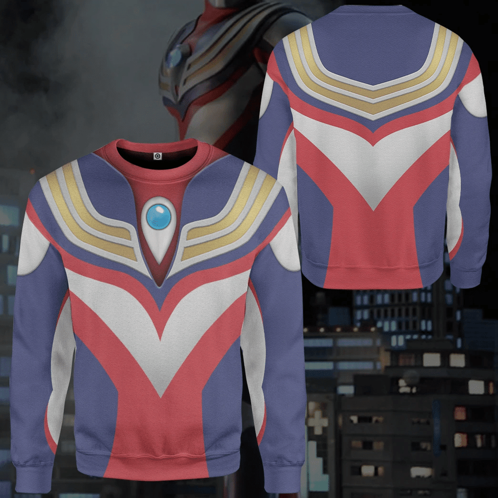 Ultraman Tiga Custom Cosplay Costume Hoodie QT302488Hc