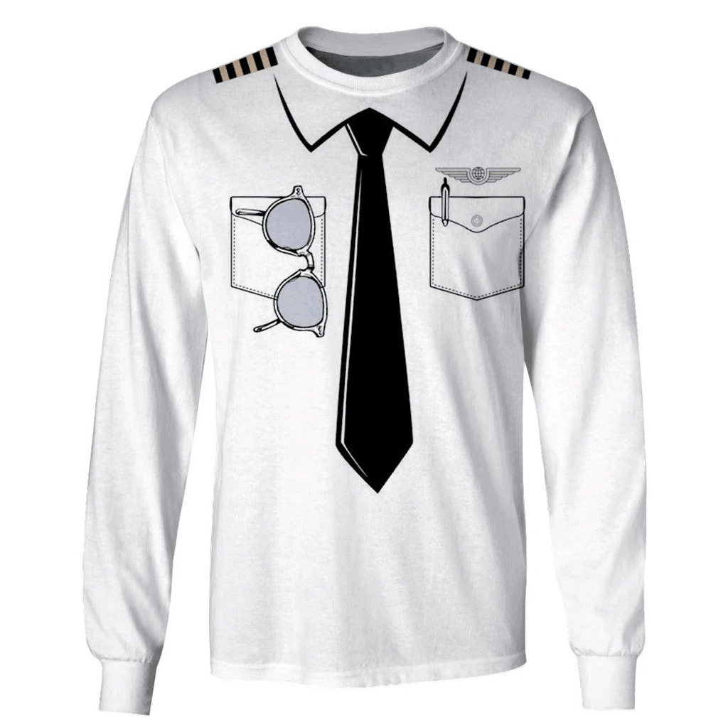 Uniform Of Pilot T-shirt - Custom Cosplay Costume Hoodie QT210658Hf