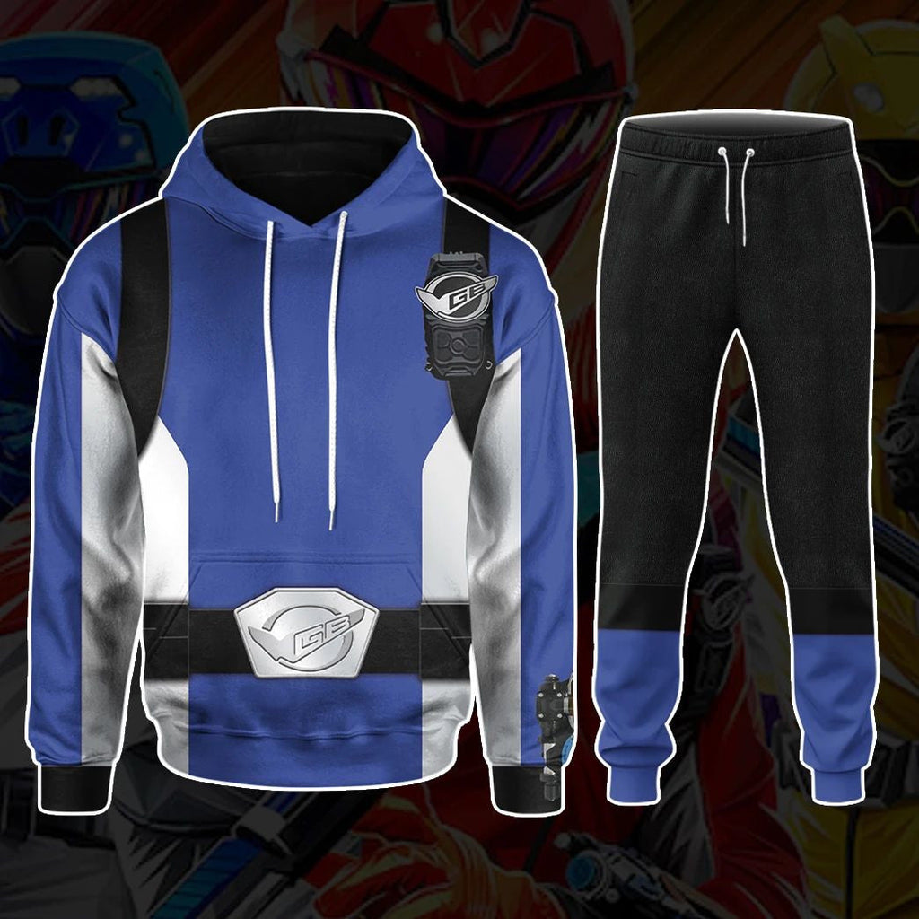 Power Rangers Beast Morphers Blue Custom Cosplay Costume Hoodie QT211672Hf