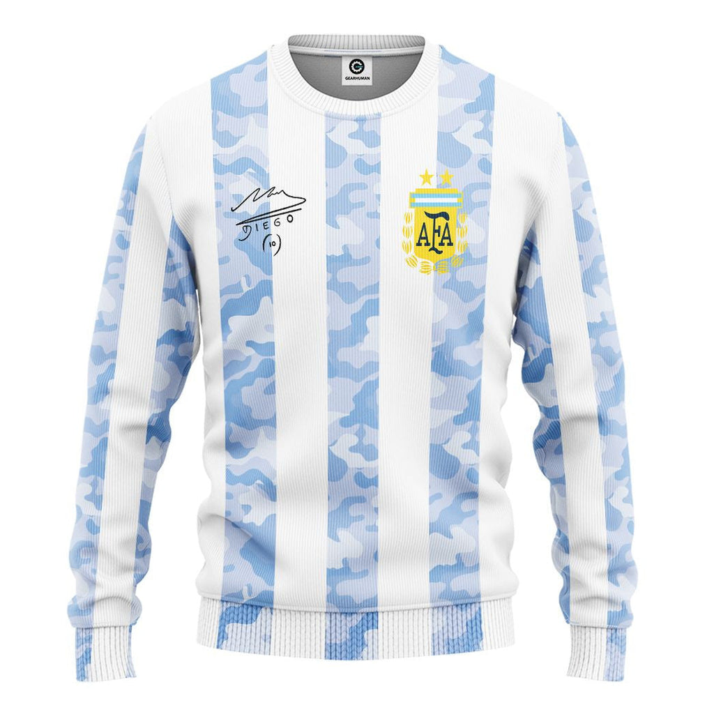 Diego Maradona Home Jersey - Cosplay Costume Hoodie QT305073