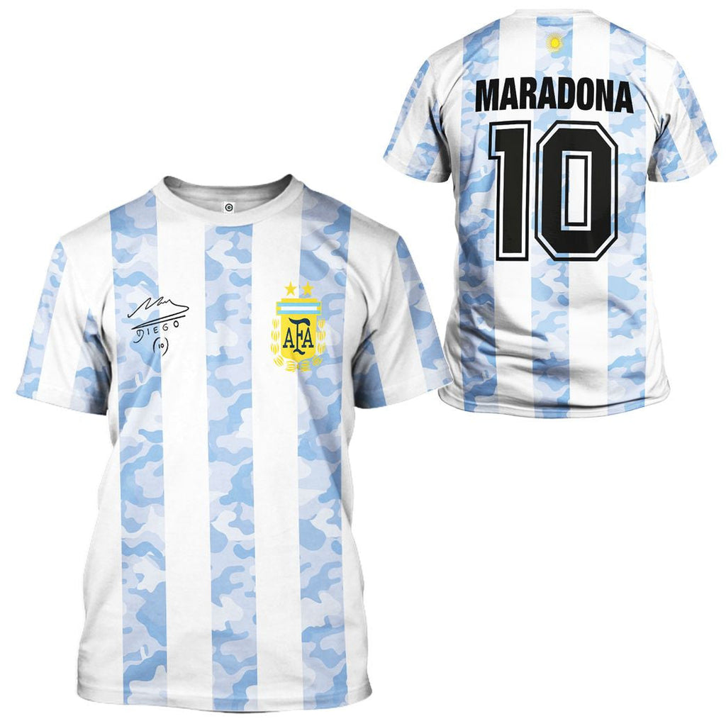 Diego Maradona Home Jersey - Cosplay Costume Hoodie QT305073