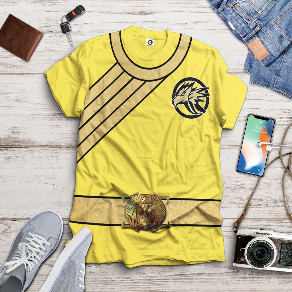 Yellow Wild Force Ranger Custom Cosplay Costume Hoodie QT210310Hg