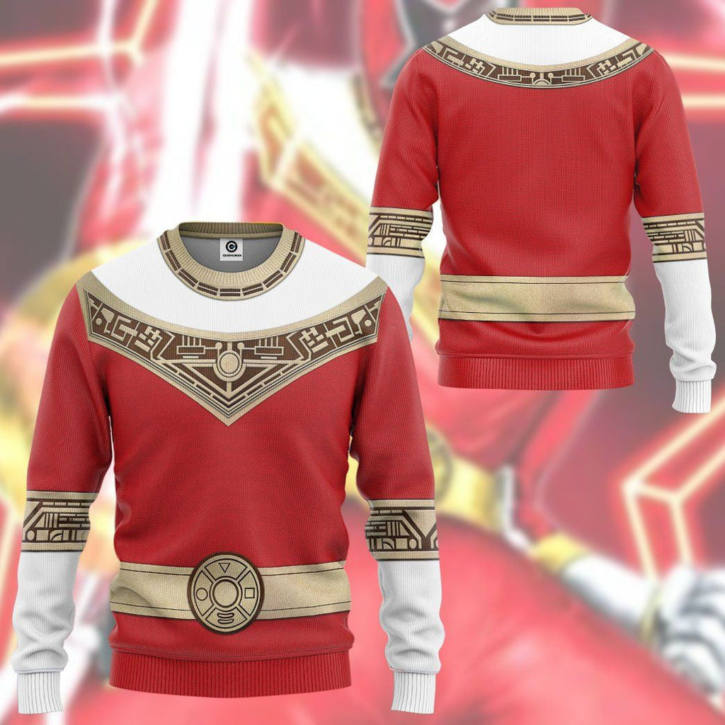 Power Rangers Zeo Red - Cosplay Costume Hoodie QT309032