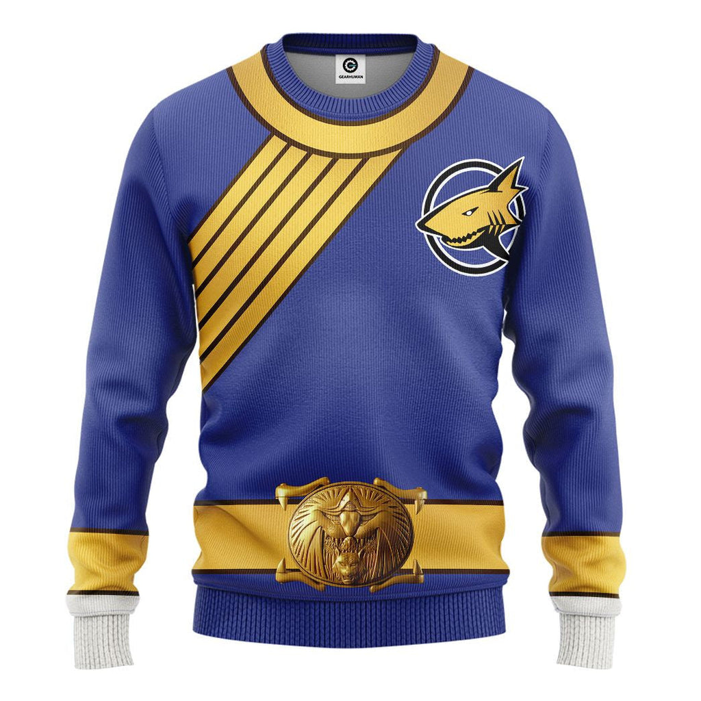 Blue Wild Force Ranger Custom Cosplay Costume Hoodie QT210354Hf