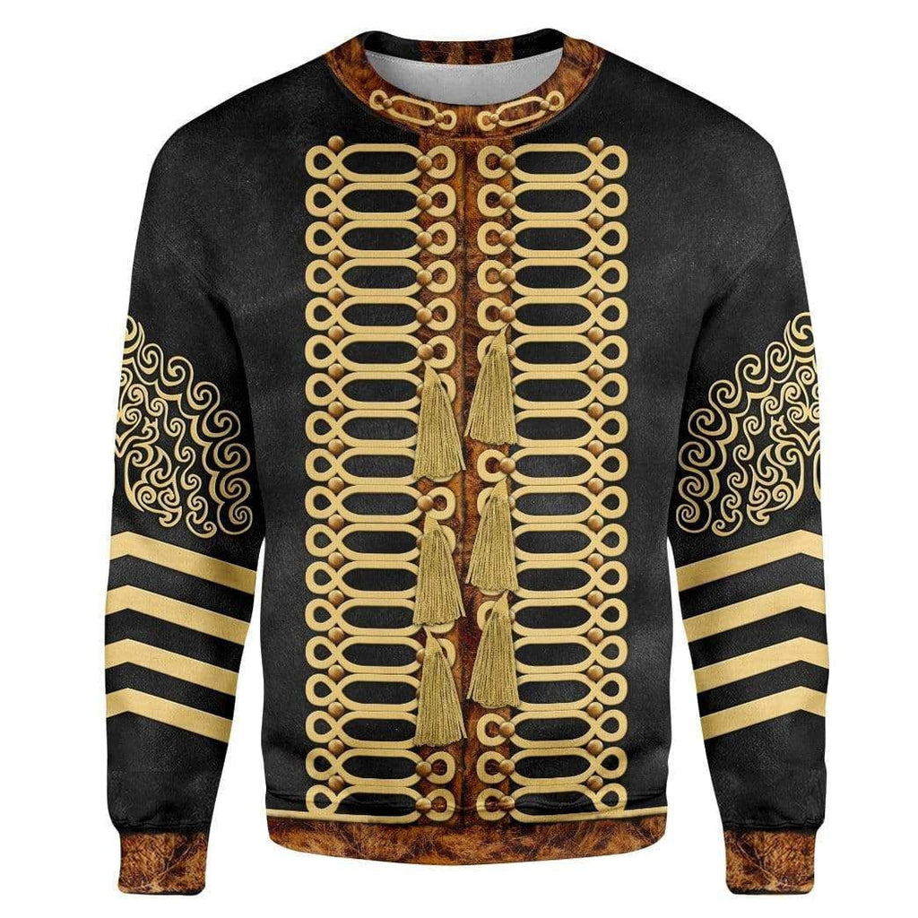 Jimi Hendrix outfit Custom Cosplay Costume Zip Hoodie Sweatshirt QT209107Hf