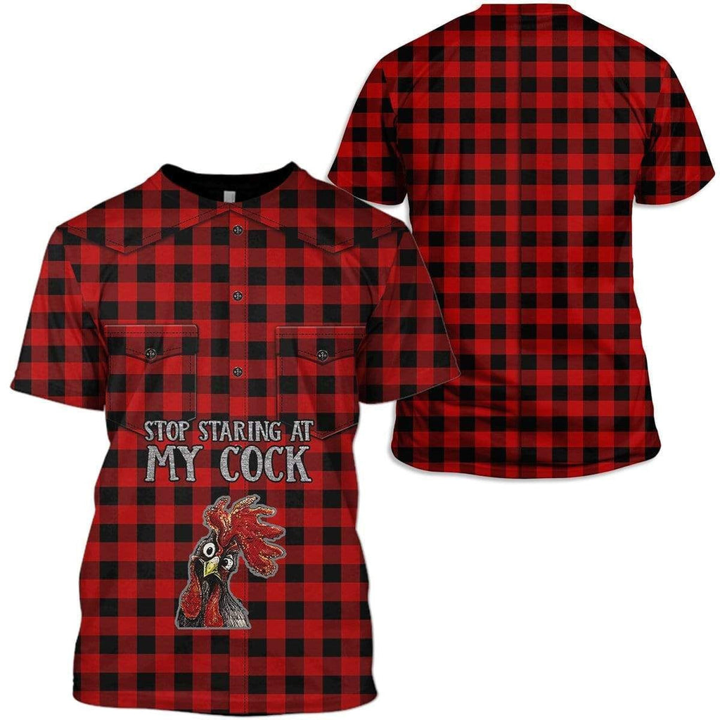 Stop Staring At My Cock Red - Tshirt Hoodie Sweatshirt QT309723