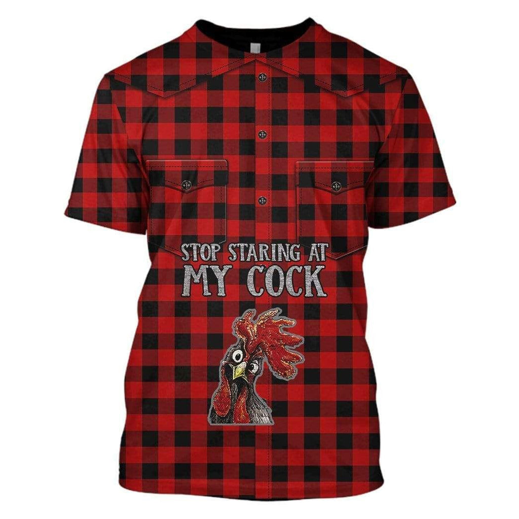 Stop Staring At My Cock Red - Tshirt Hoodie Sweatshirt QT309723