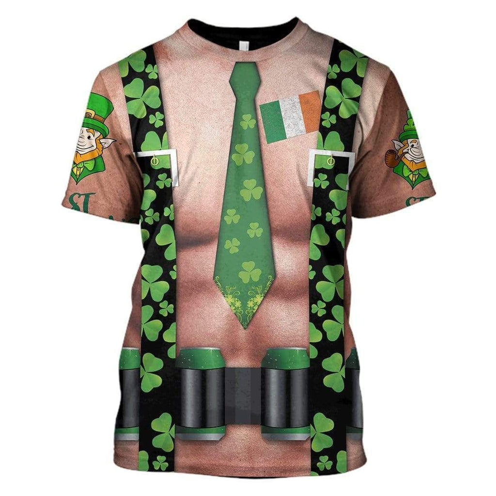 St. Patrick's Day Men Funny Ugly Custom Cosplay Costume s Hoodies