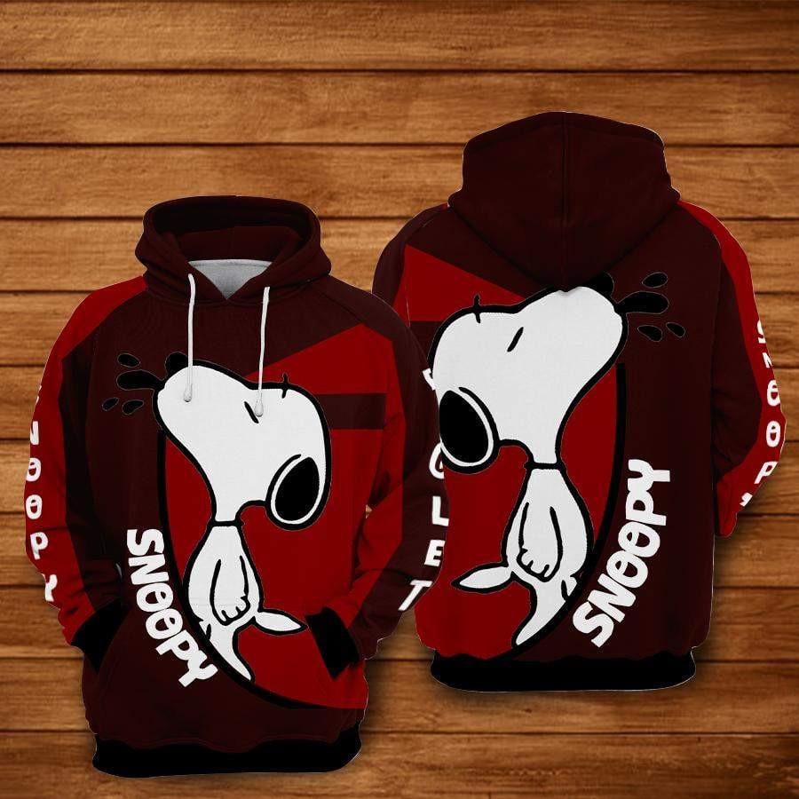 Snoopy The Peanuts, Snoopy Ver21 Aop Hoodie, Zip Hoodie
