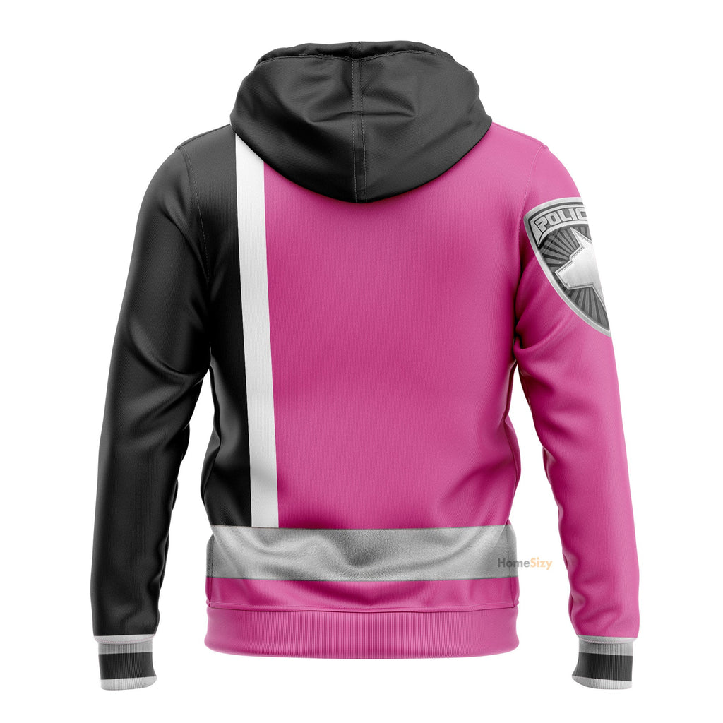 Pink Power Rangers S.P.D. Custom Cosplay Costume Hoodie