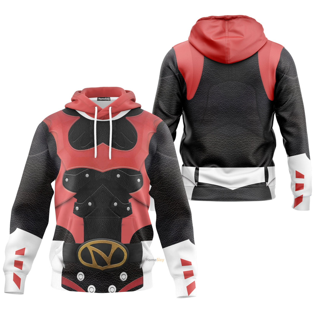 Psycho Rangers Red Psycho Custom Cosplay Costume Hoodie QT306172Hg
